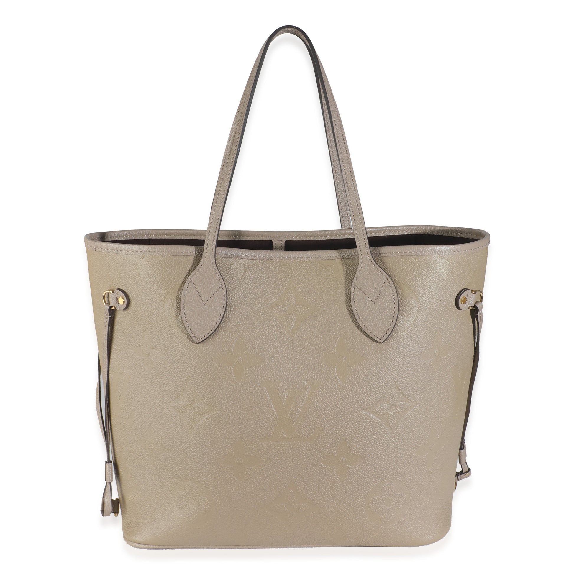 Louis Vuitton Turtledove Empreinte Neverfull MM Monogram Tote Bag Neverfull Mm
