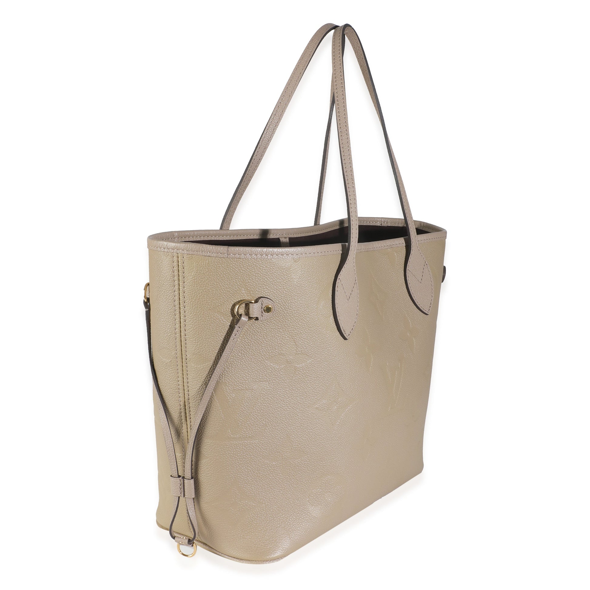 Louis Vuitton Turtledove Empreinte Neverfull MM Monogram Tote Bag Neverfull Mm