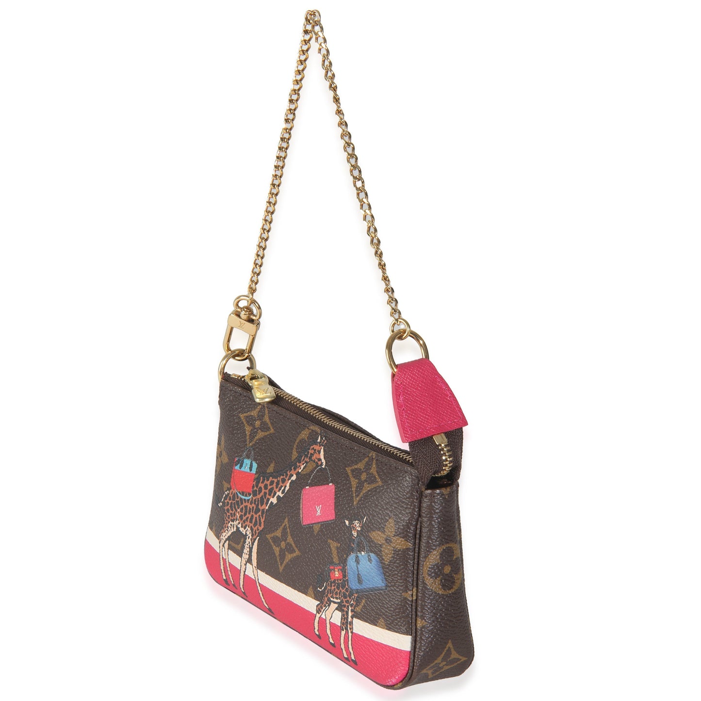 Louis Vuitton Christmas Animation Pochette Accessoires Monogram Canvas Mini Clutch Bag