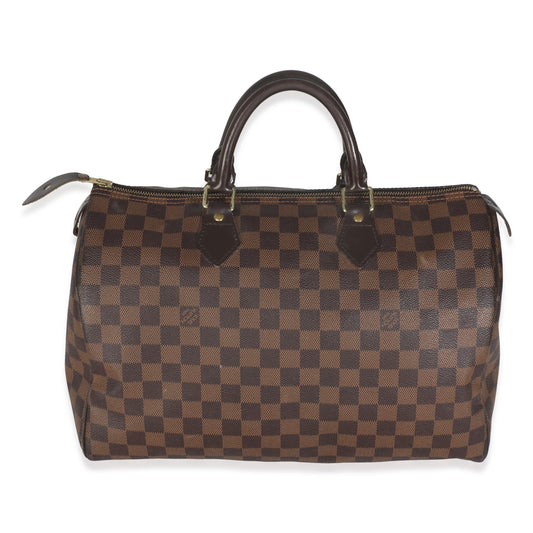 Louis Vuitton Damier Ebene Speedy 35 Canvas Handbag 3