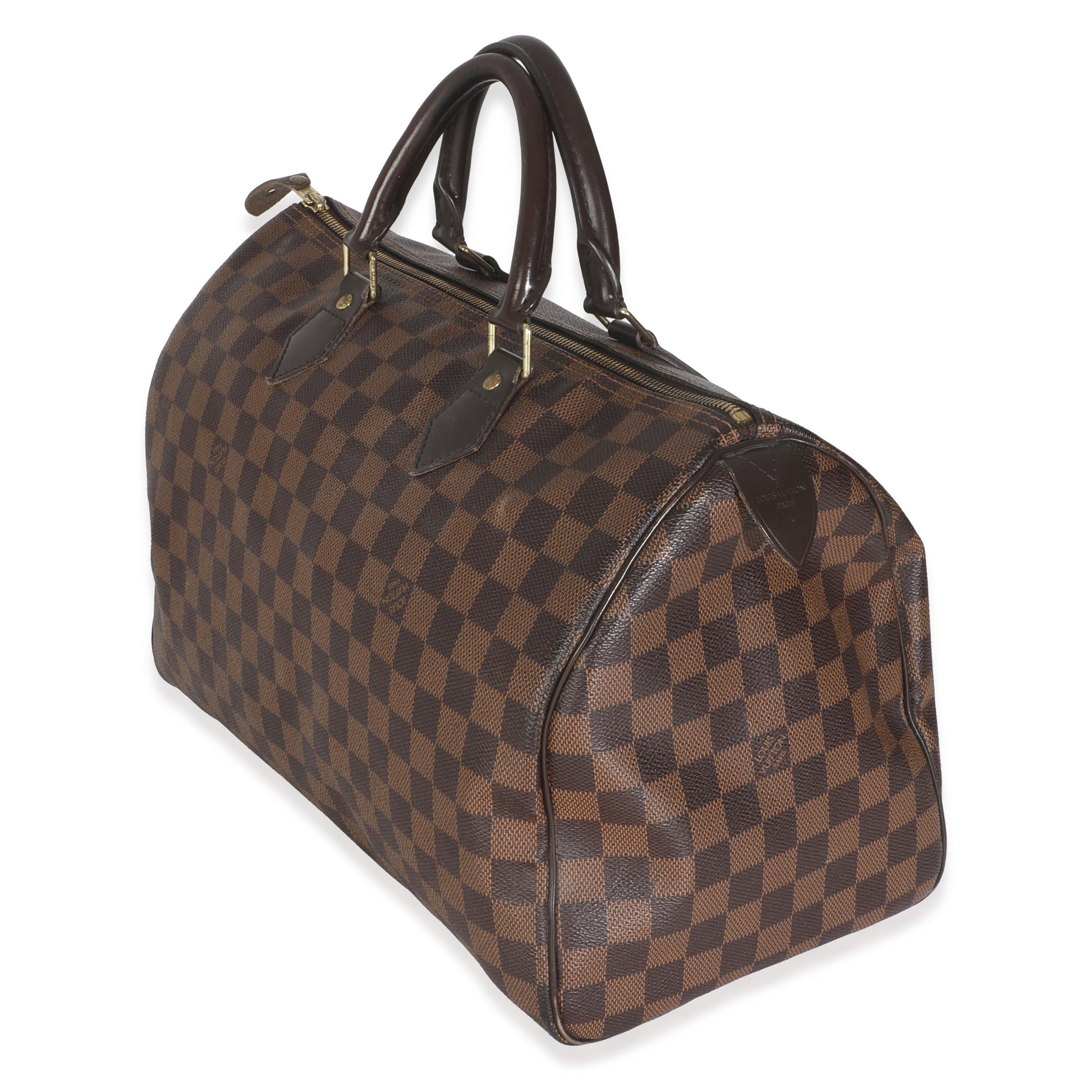 Louis Vuitton Damier Ebene Speedy 35 Canvas Handbag 3