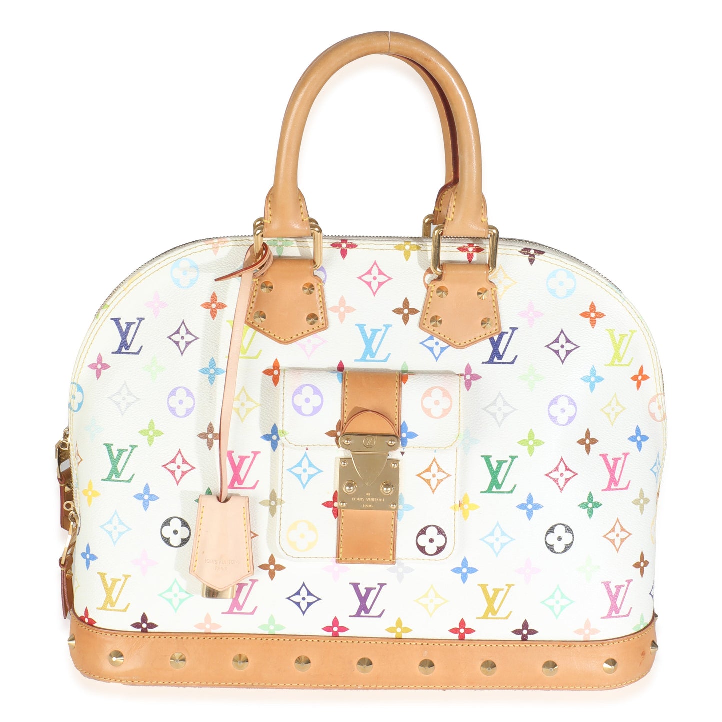 Louis Vuitton x Murakami Alma GM Monogram Canvas White Multicolor Handbag