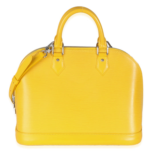Louis Vuitton Citron Epi Alma PM Handbag