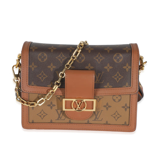 Louis Vuitton Reverse Dauphine MM Monogram Canvas Handbag Dauphine Mm