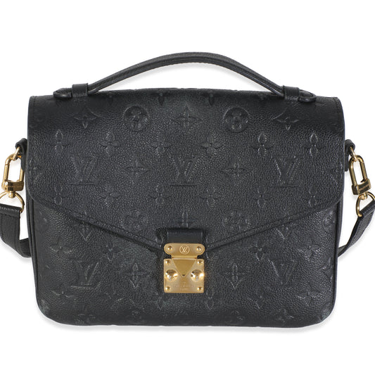 Louis Vuitton Empreinte Pochette Metis Black Clutch Bag Pochette Metis