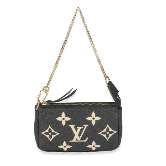 Louis Vuitton Empreinte Pochette Accessoires Monogram Black Mini Clutch Bag