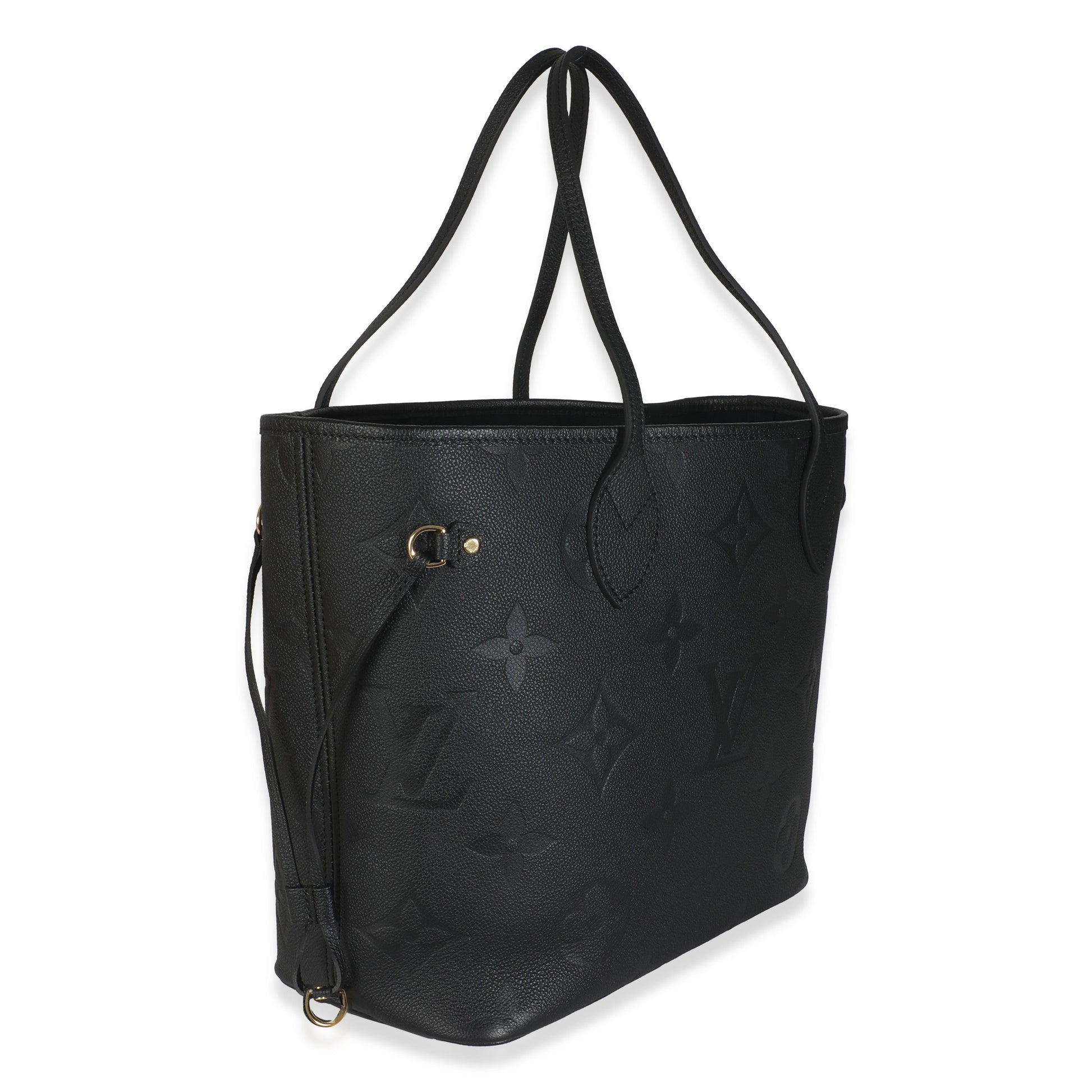 Louis Vuitton Empreinte Neverfull MM Monogram Black Tote Bag