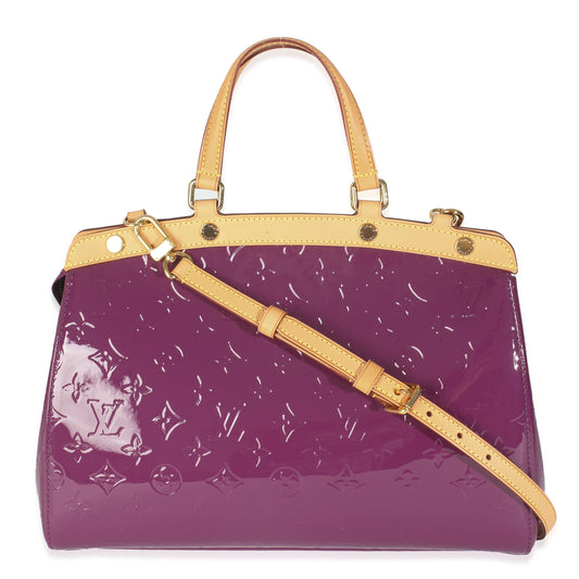 Louis Vuitton Amethyst Vernis Brea MM Monogram Handbag