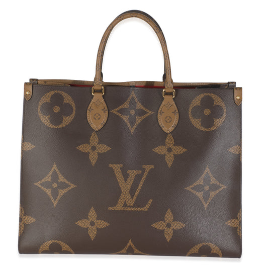 Louis Vuitton Reverse Onthego GM Monogram Canvas Handbag 5