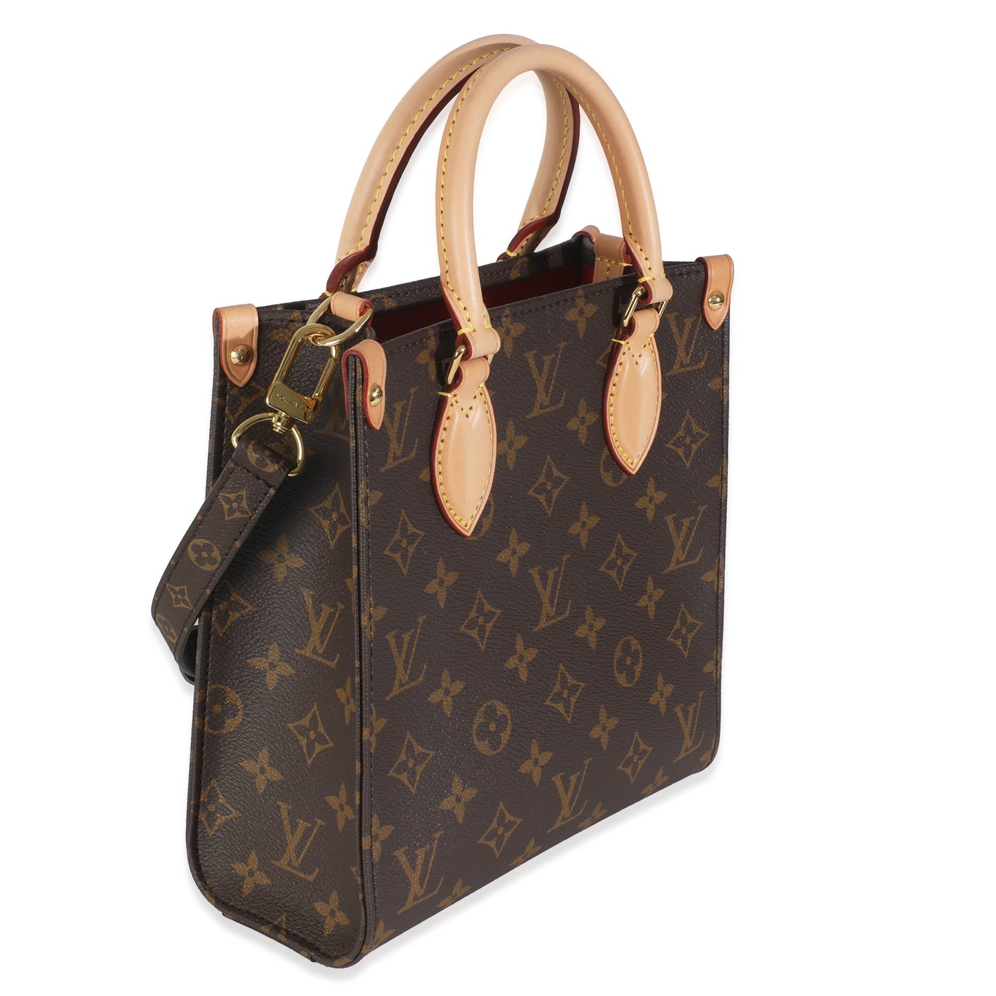 Louis Vuitton Sac Plat BB NM Monogram Canvas Handbag
