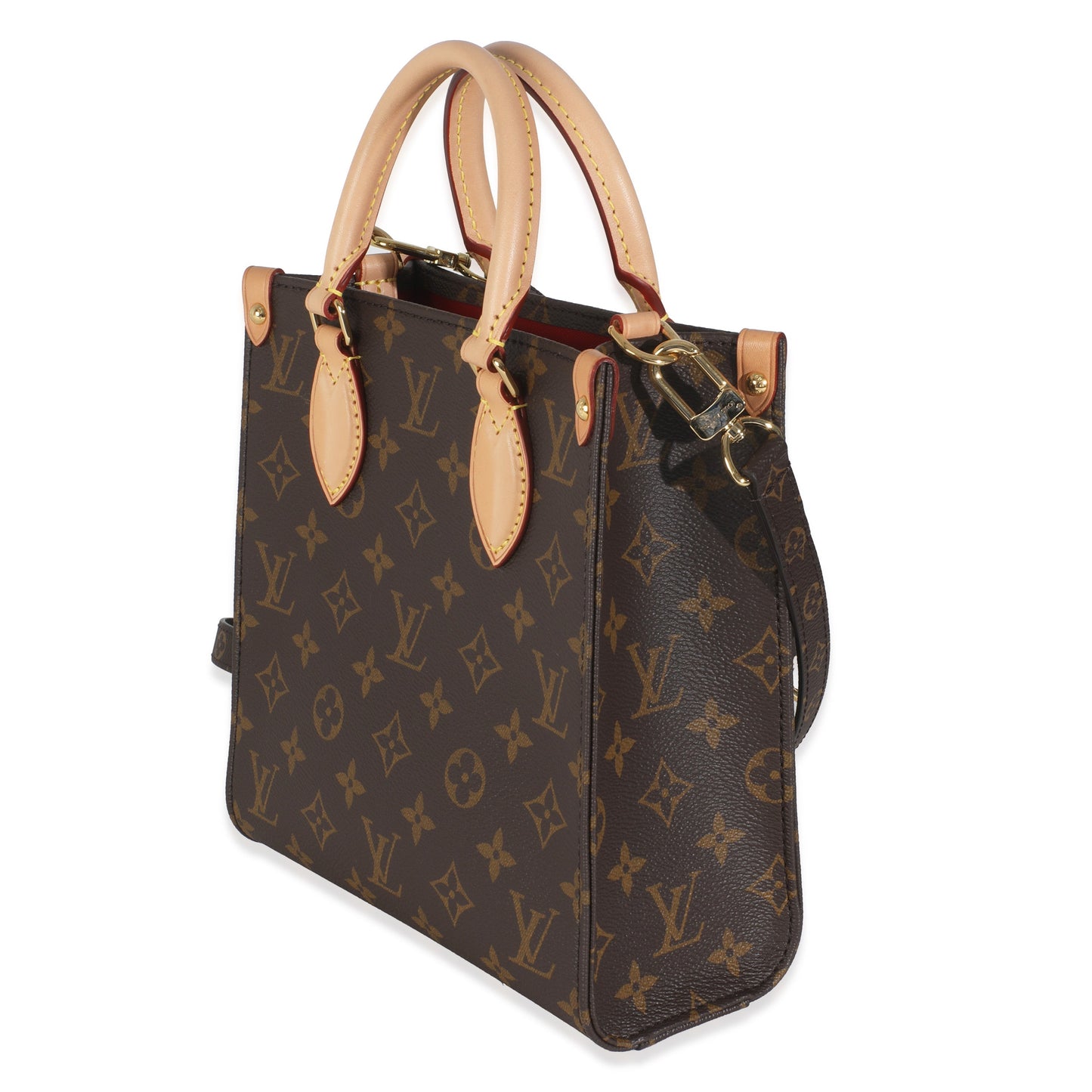 Louis Vuitton Sac Plat BB NM Monogram Canvas Handbag