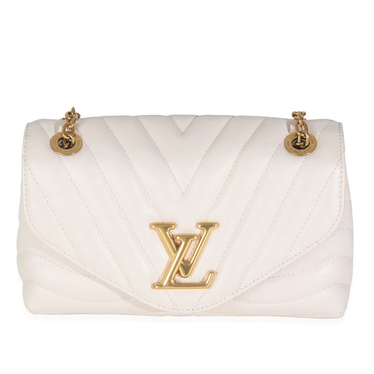 Louis Vuitton Ivory New Wave Quilted Calfskin Chain Handbag