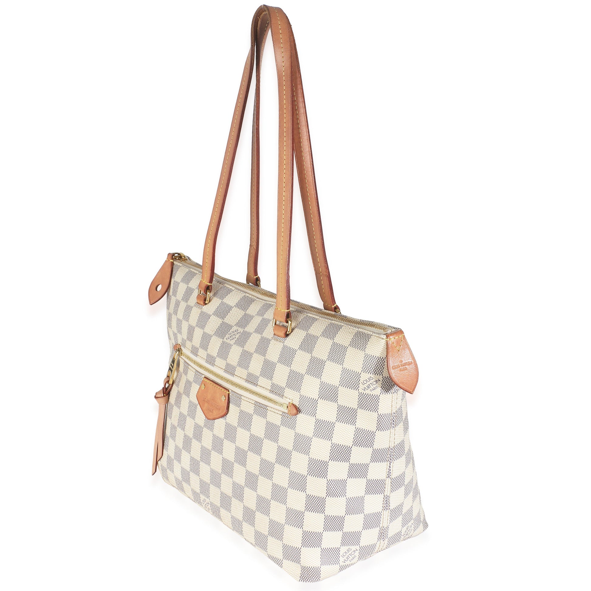 Louis Vuitton Damier Azur Iena PM Canvas Handbag