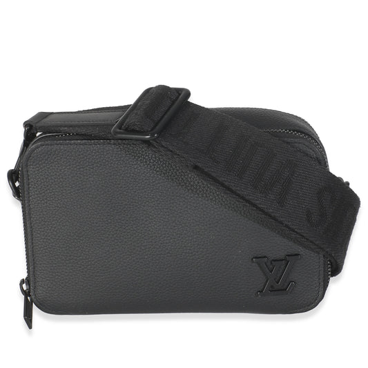 Louis Vuitton Taurillon Alpha Wearable Black Wallet Case
