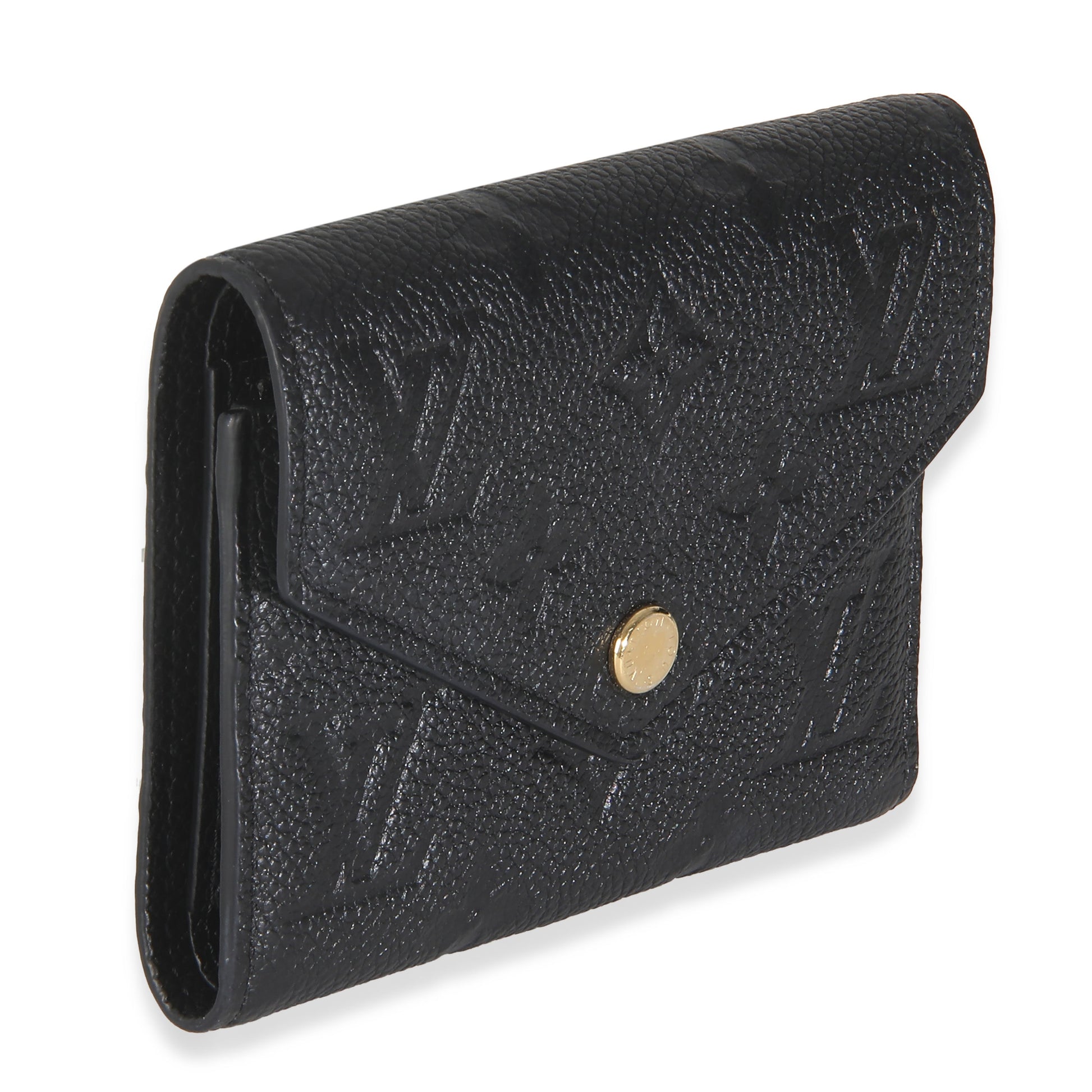 Louis Vuitton Empreinte Victorine Monogram Black Wallet Case