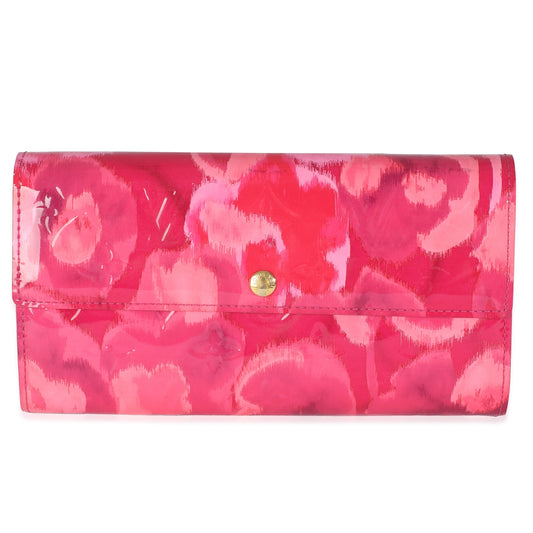 Louis Vuitton Indian Rose Ikat Vernis Sarah Monogram Wallet Case