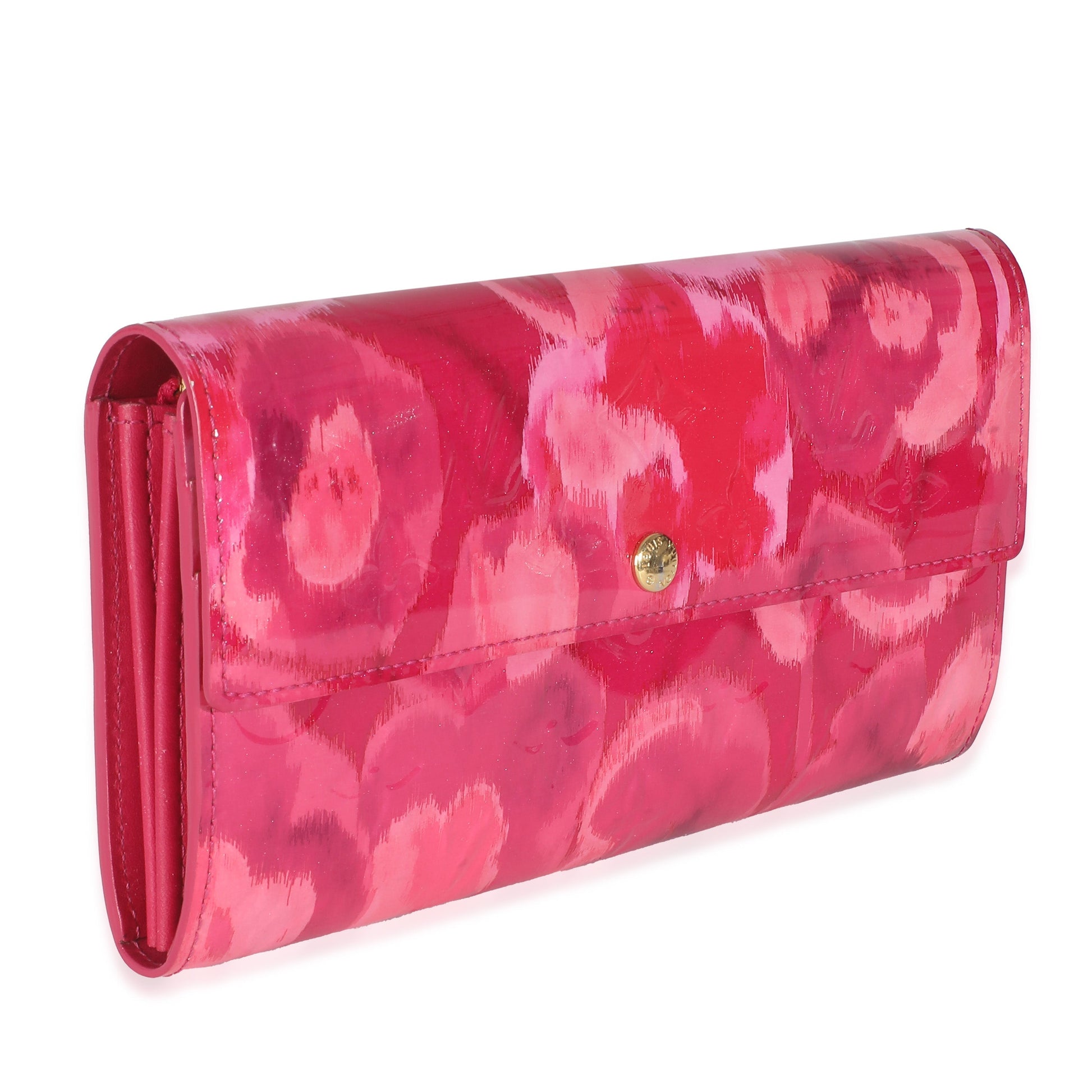 Louis Vuitton Indian Rose Ikat Vernis Sarah Monogram Wallet Case