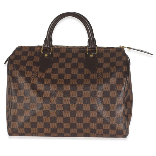 Louis Vuitton Damier Ebene Speedy 30 Canvas Handbag Speedy 30