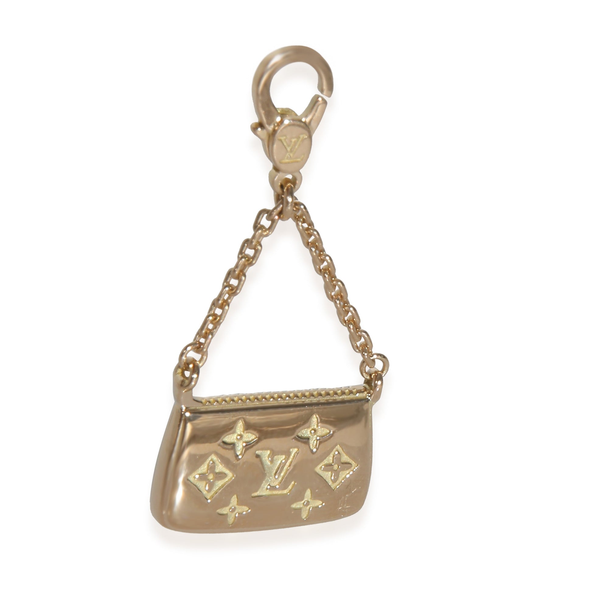 Louis Vuitton Yellow GoldMonogram Purse Charm Handbag