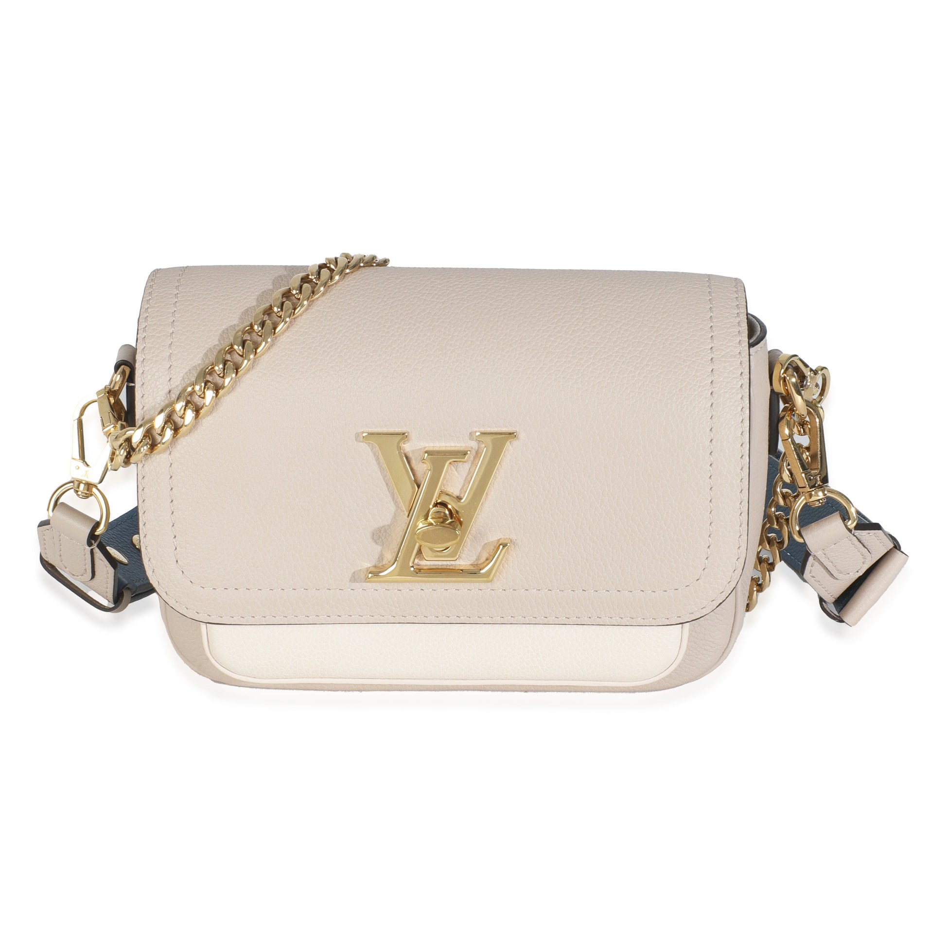Louis Vuitton Lockme Tender Calfskin Beige Handbag