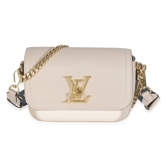 Louis Vuitton Lockme Tender Calfskin Beige Handbag