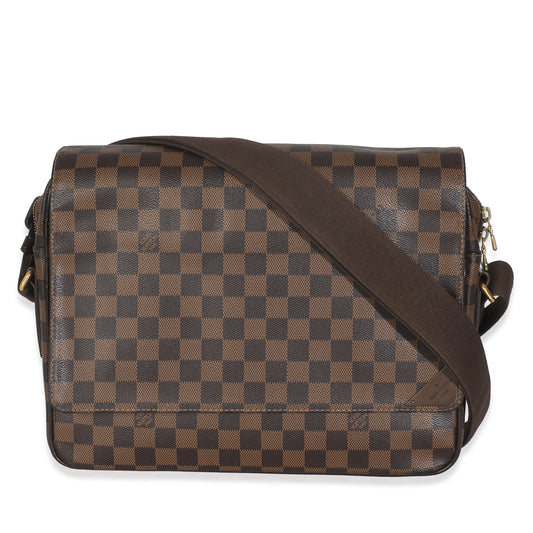 Louis Vuitton Damier Ebene Shelton Messenger Canvas Crossbody Bag