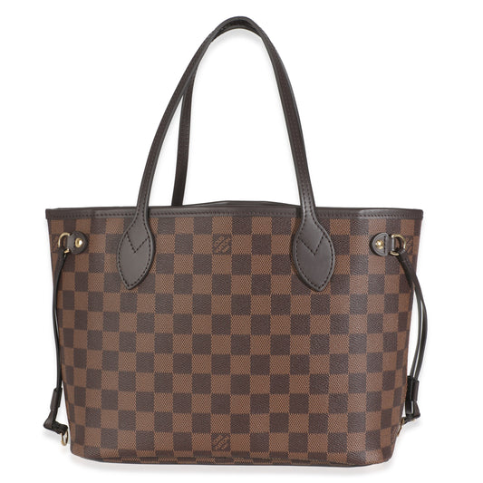 Louis Vuitton Damier Ebene Neverfull PM Canvas Tote Bag