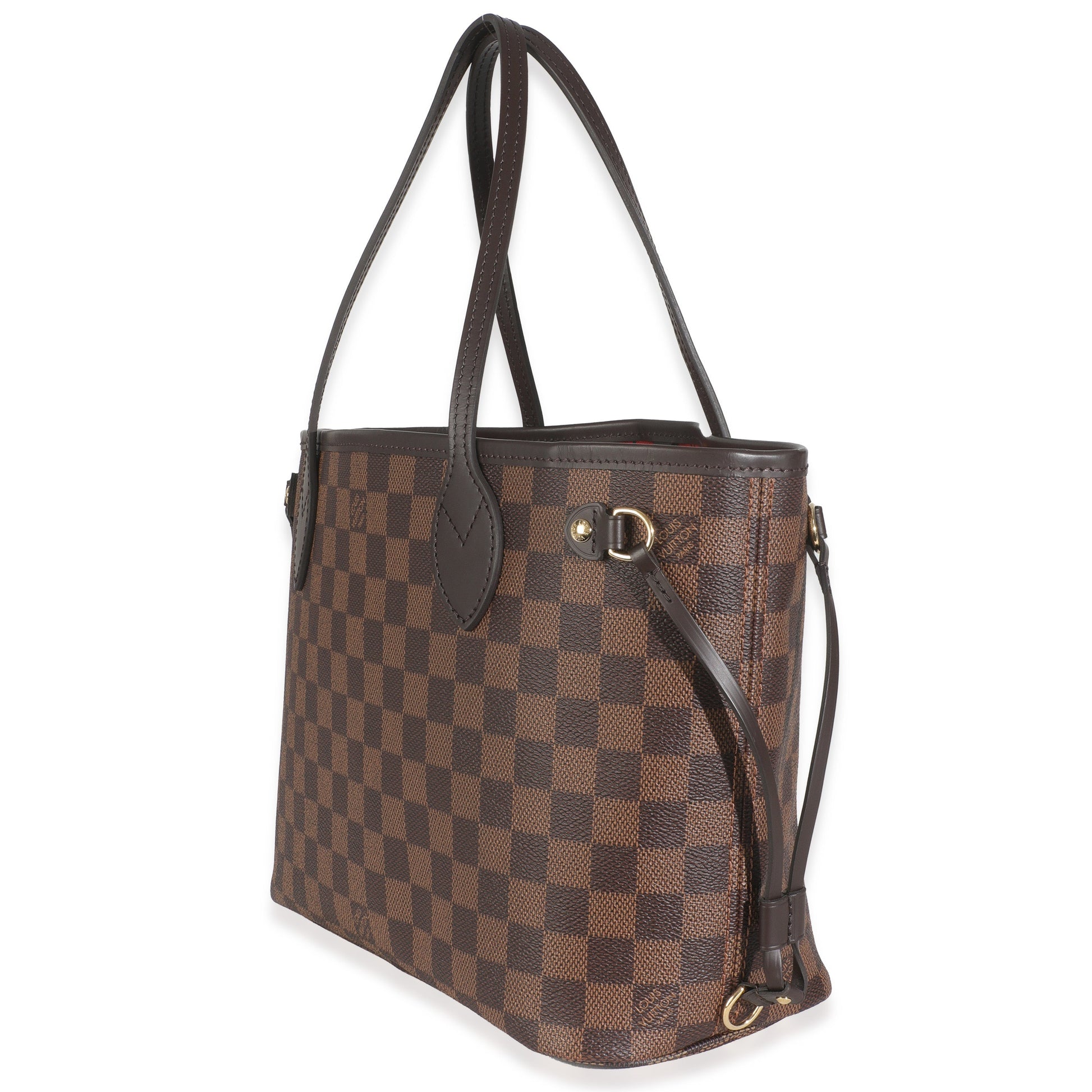 Louis Vuitton Damier Ebene Neverfull PM Canvas Tote Bag