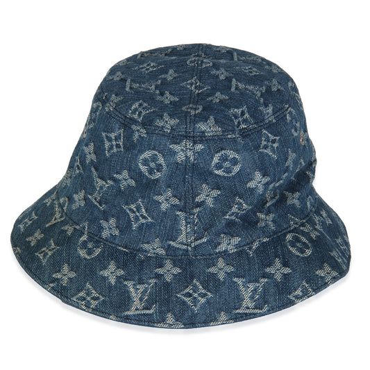 Louis Vuitton Essential 60 Monogram Denim Blue Bucket Hat