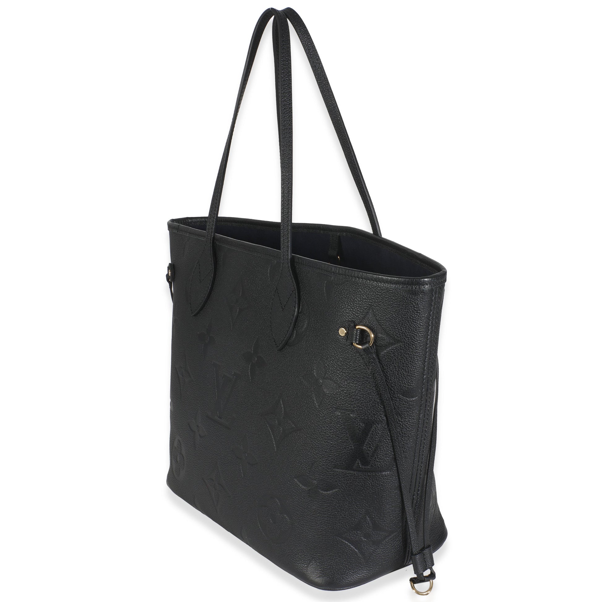 Louis Vuitton Empreinte Neverfull MM Monogram Black Tote Bag Neverfull Mm