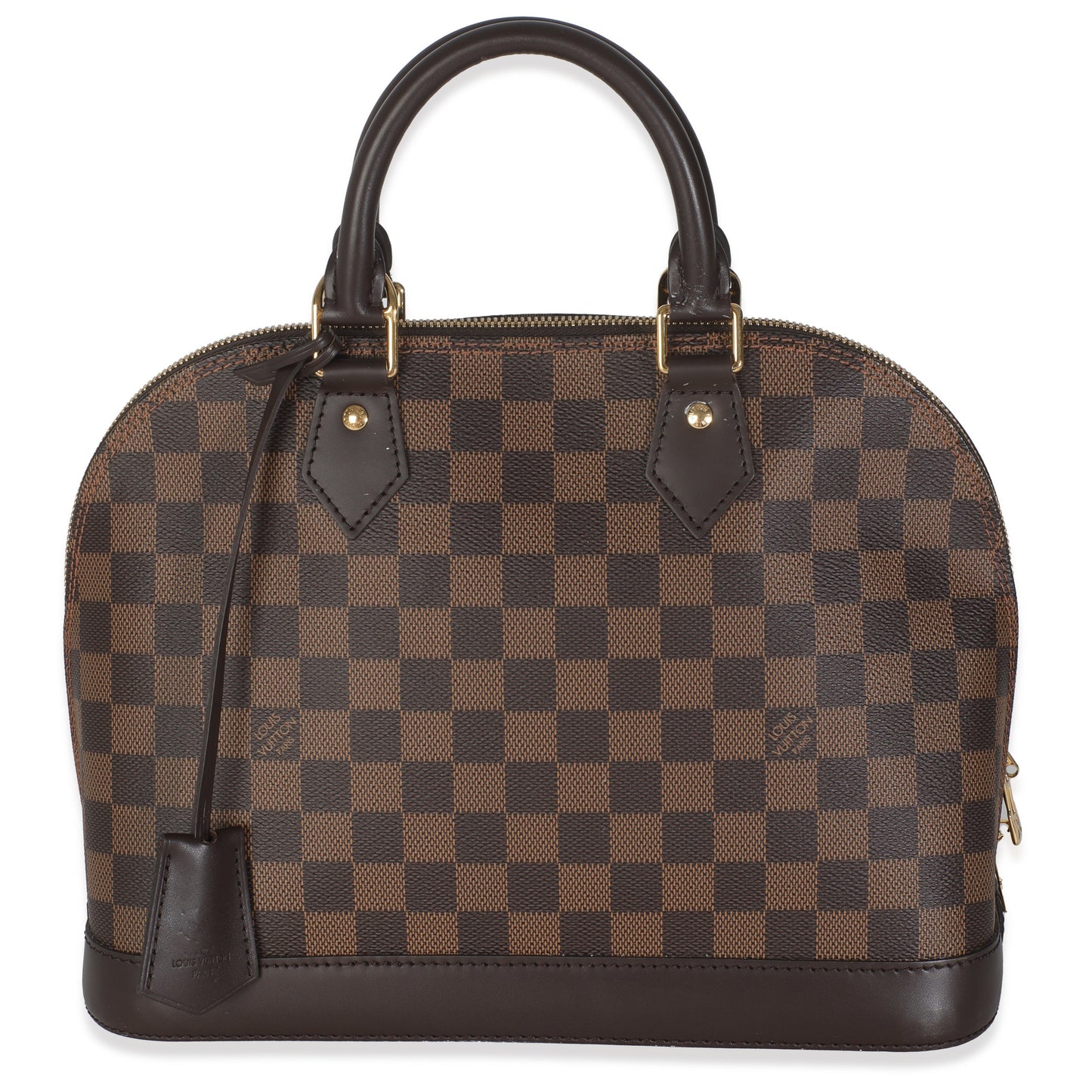Louis Vuitton Damier Ebene Alma PM Canvas Handbag Alma Pm