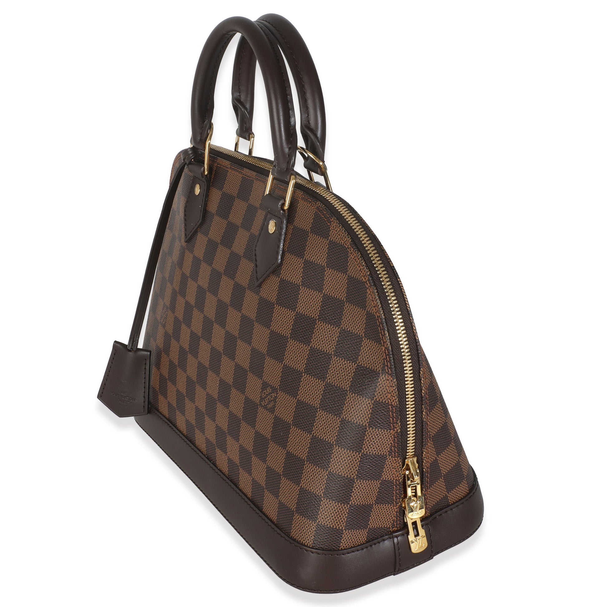 Louis Vuitton Damier Ebene Alma PM Canvas Handbag Alma Pm