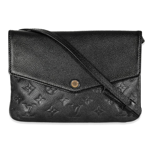 Louis Vuitton Empreinte Twice Monogram Black Handbag