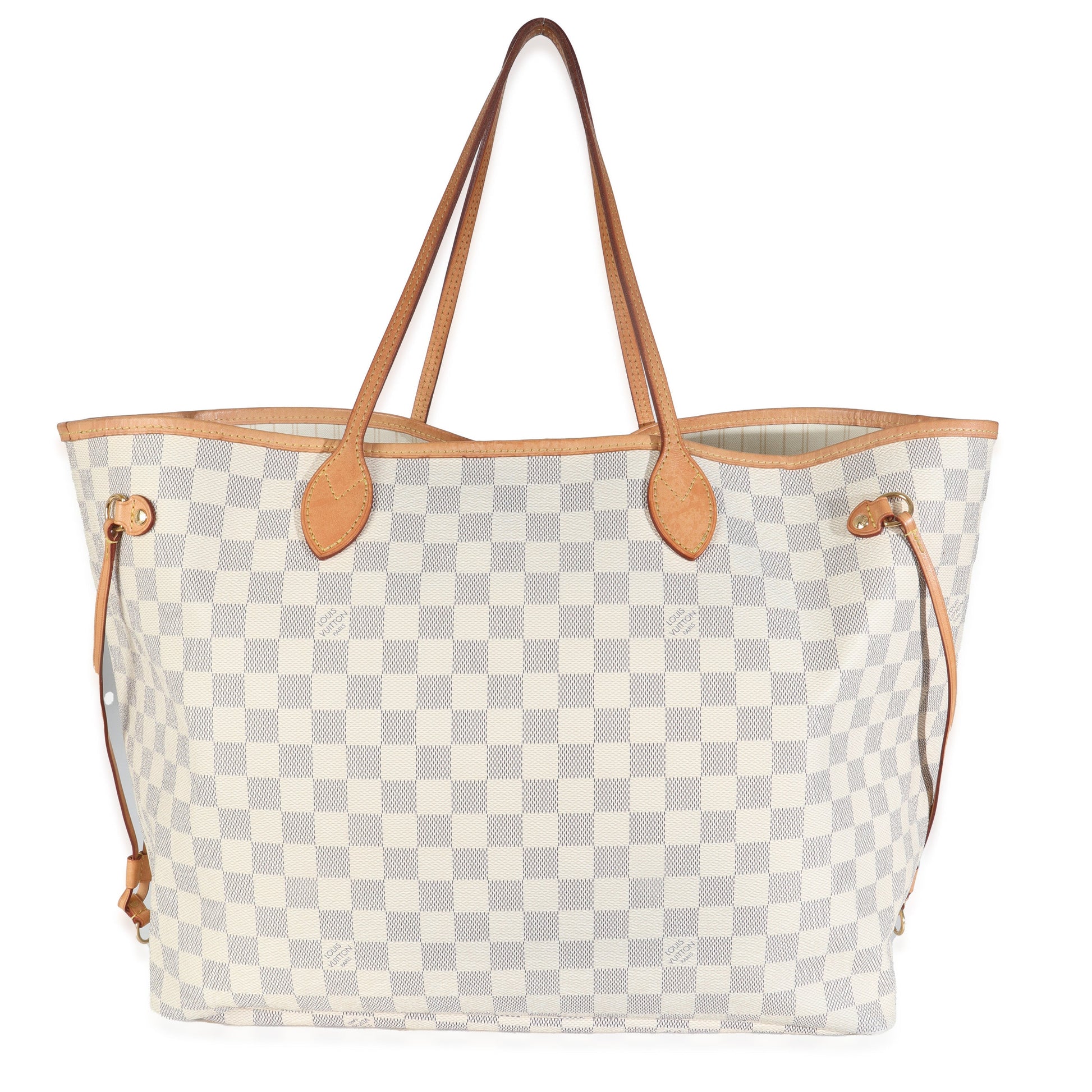 Louis Vuitton Damier Azur Neverfull GM Canvas Tote Bag Neverfull Gm