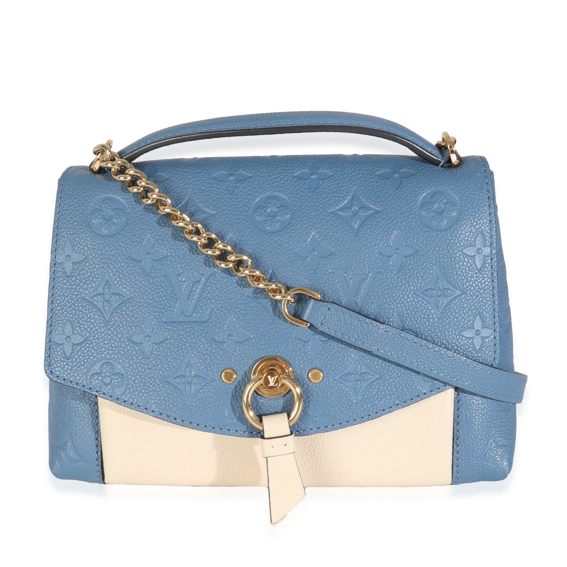 Louis Vuitton Creme Empreinte Blanche BB Monogram Denim Handbag