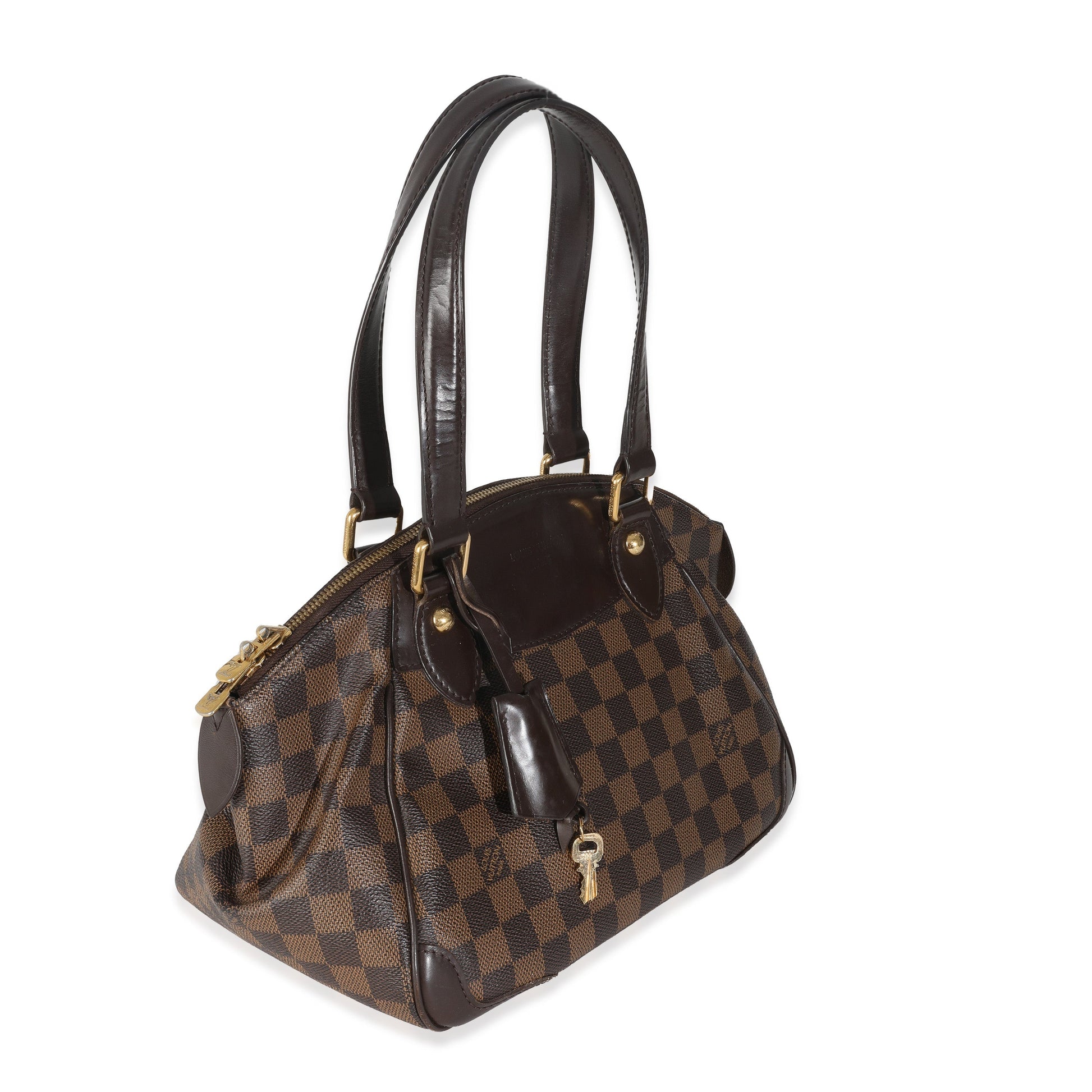 Louis Vuitton Damier Ebene Verona PM Canvas Handbag