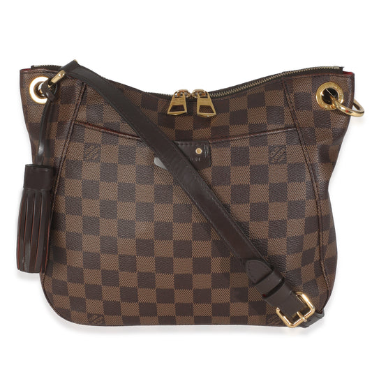 Louis Vuitton Damier Ebene South Bank Besace Canvas Handbag Bank Besace
