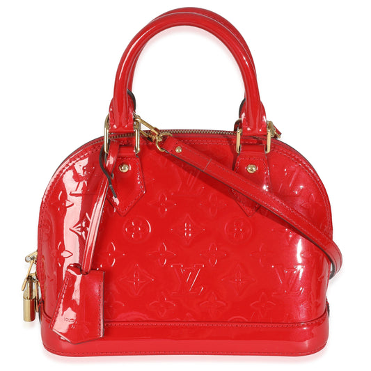 Louis Vuitton Rose Indien Vernis Alma BB Monogram Handbag