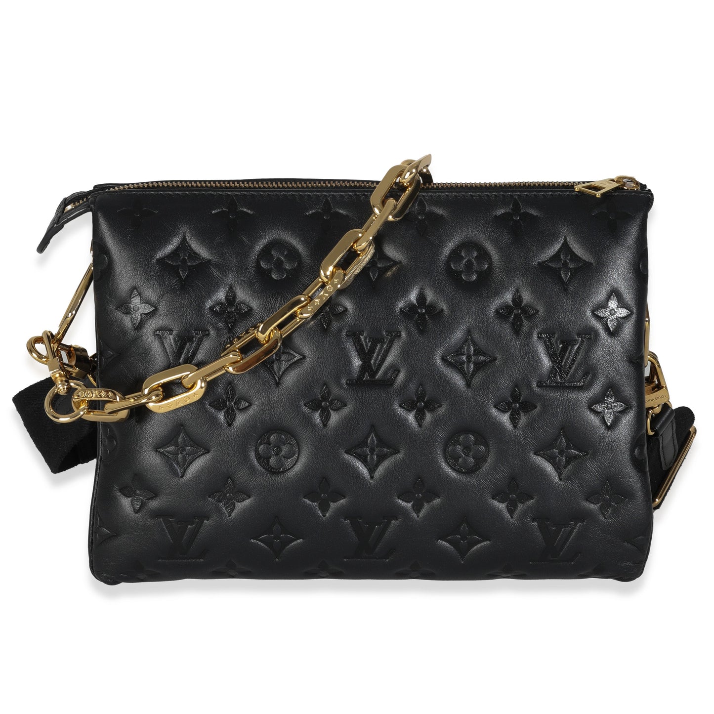 Louis Vuitton Embossed Coussin PM Monogram Lambskin Black Handbag Coussin Pm