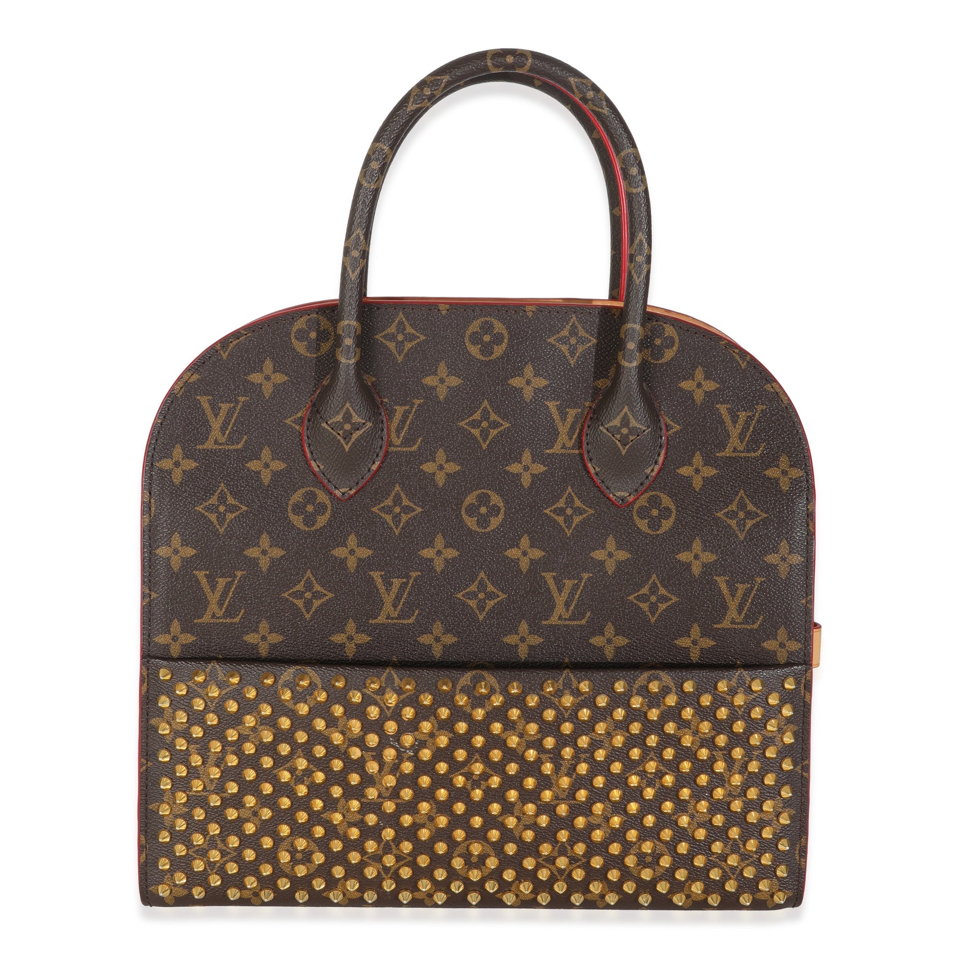 Louis Vuitton x Christian Louboutin Hair Spikes Monogram Canvas Calf Handbag