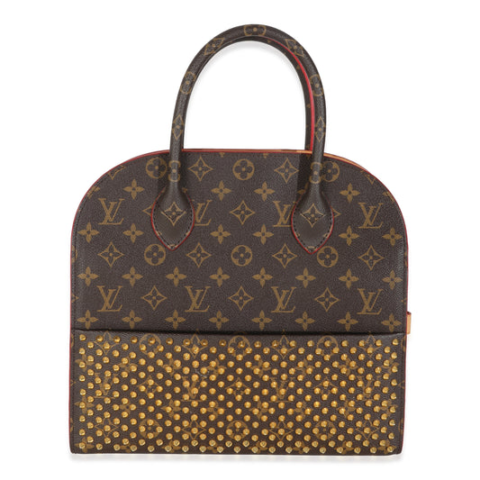 Louis Vuitton x Christian Louboutin Hair Spikes Monogram Canvas Calf Handbag