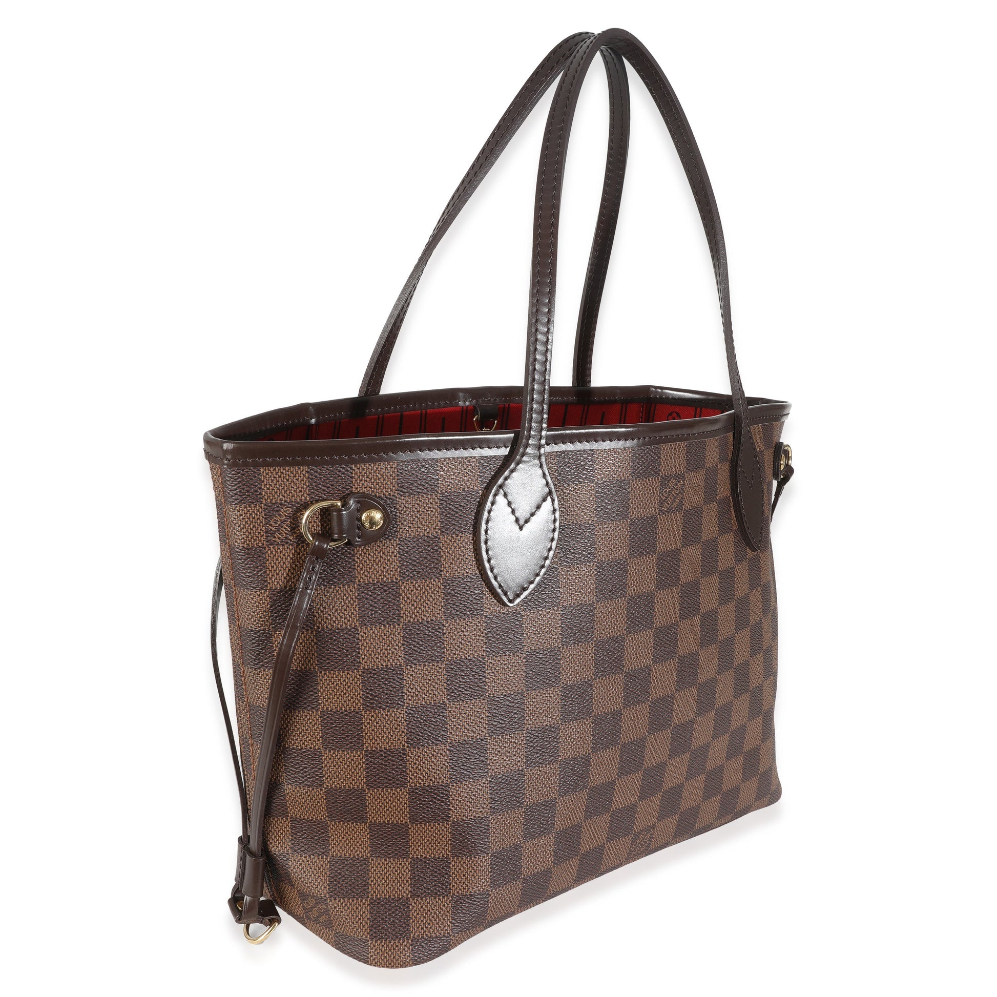 Louis Vuitton Damier Ebene Neverfull PM Canvas Tote Bag Neverfull Pm