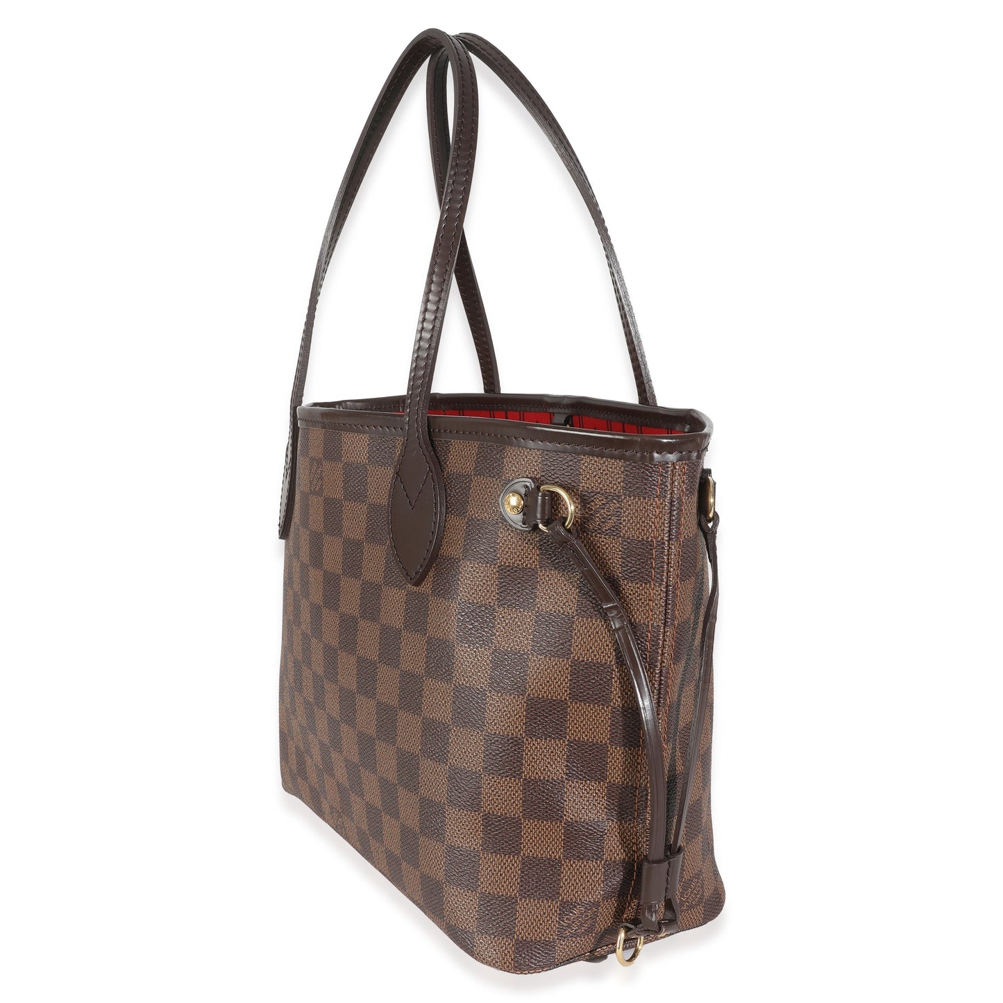 Louis Vuitton Damier Ebene Neverfull PM Canvas Tote Bag Neverfull Pm