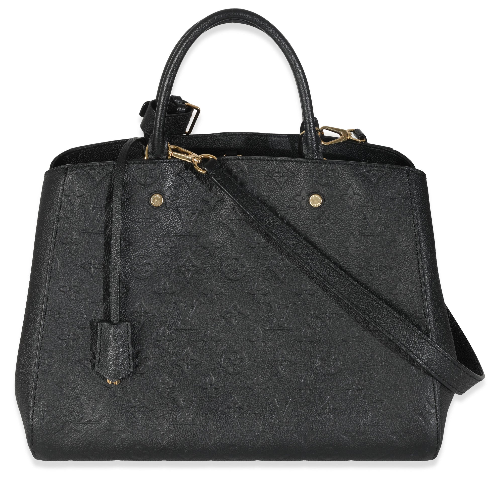 Louis Vuitton Empreinte Montaigne GM Monogram Black Handbag