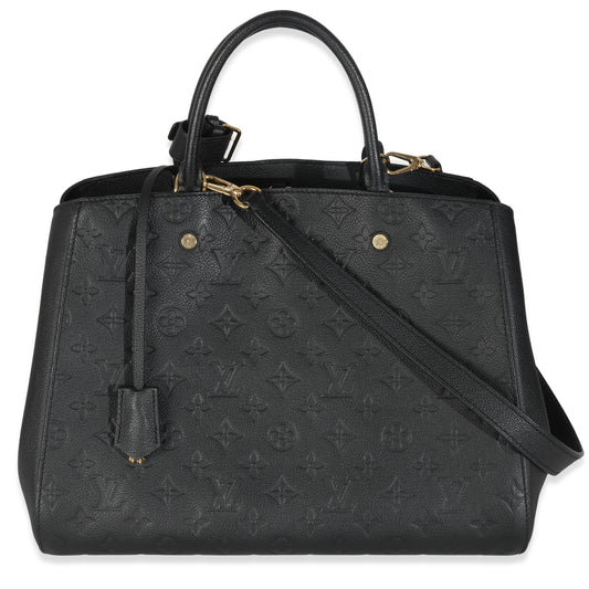 Louis Vuitton Empreinte Montaigne GM Monogram Black Handbag