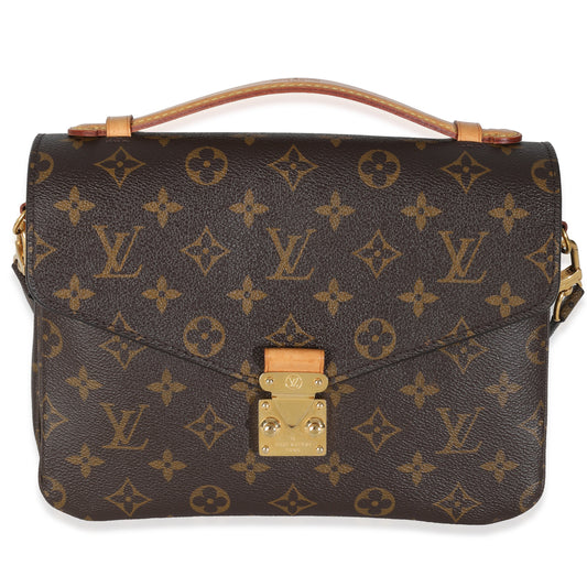 Louis Vuitton Pochette Metis Monogram Canvas Clutch Bag 5