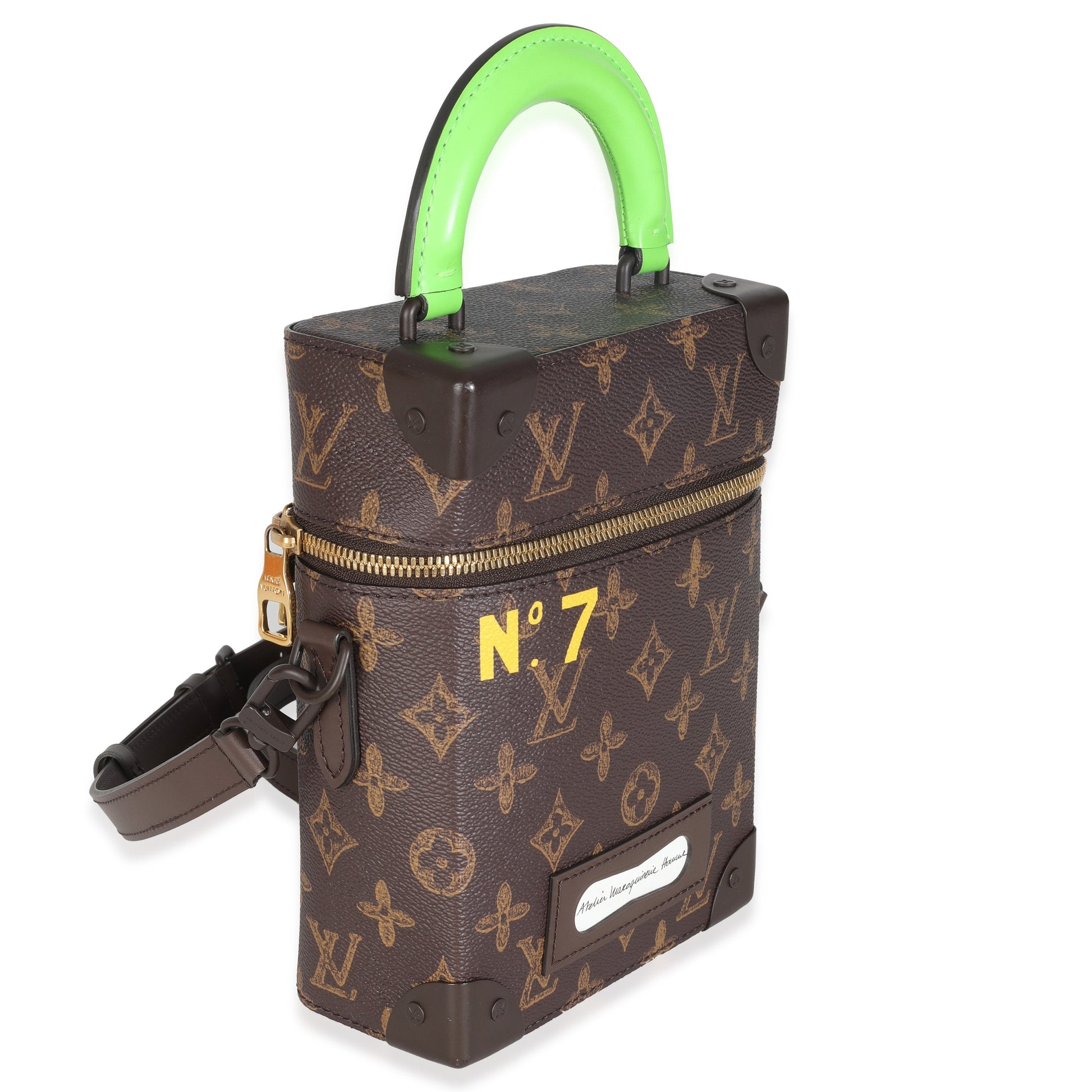 Louis Vuitton N°7 Vertical Box Trunk Monogram Canvas Handbag