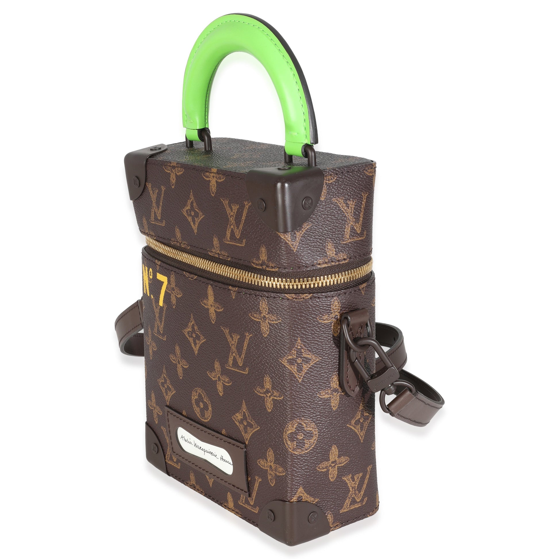 Louis Vuitton N°7 Vertical Box Trunk Monogram Canvas Handbag
