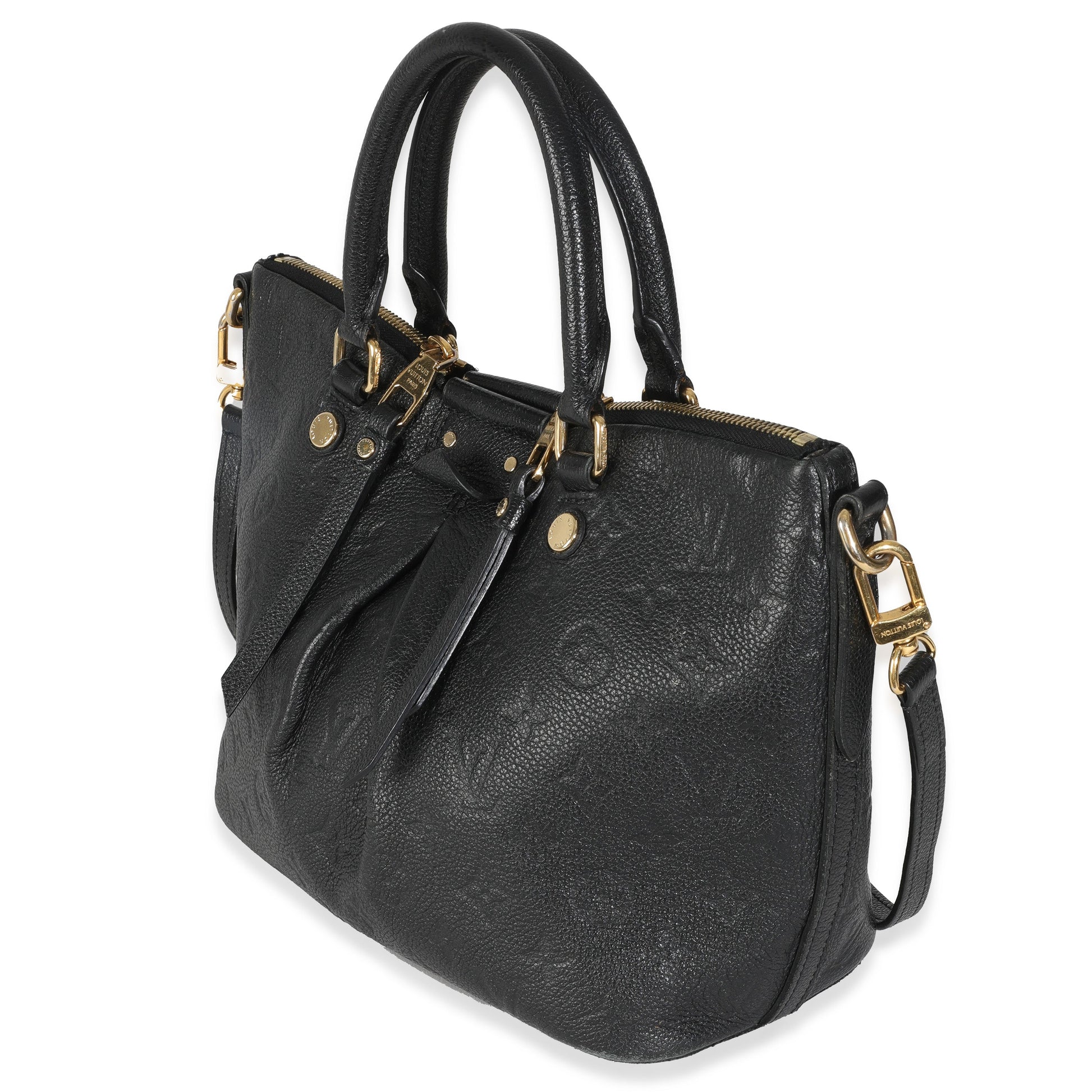 Louis Vuitton Empreinte Mazarine PM Monogram Black Handbag