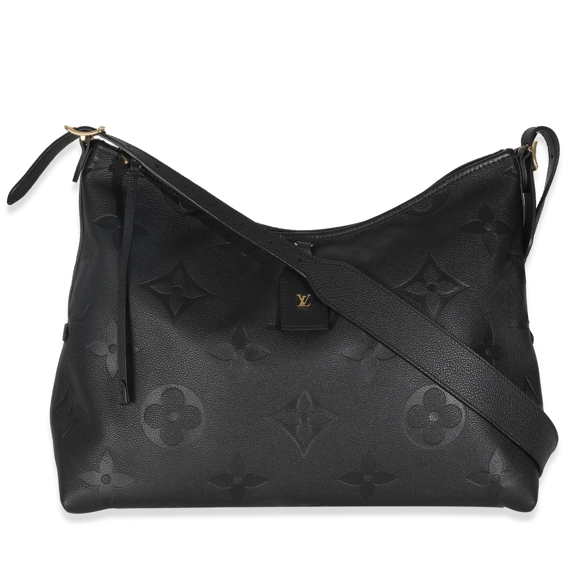 Louis Vuitton Empreinte Carryall MM Monogram Black Handbag
